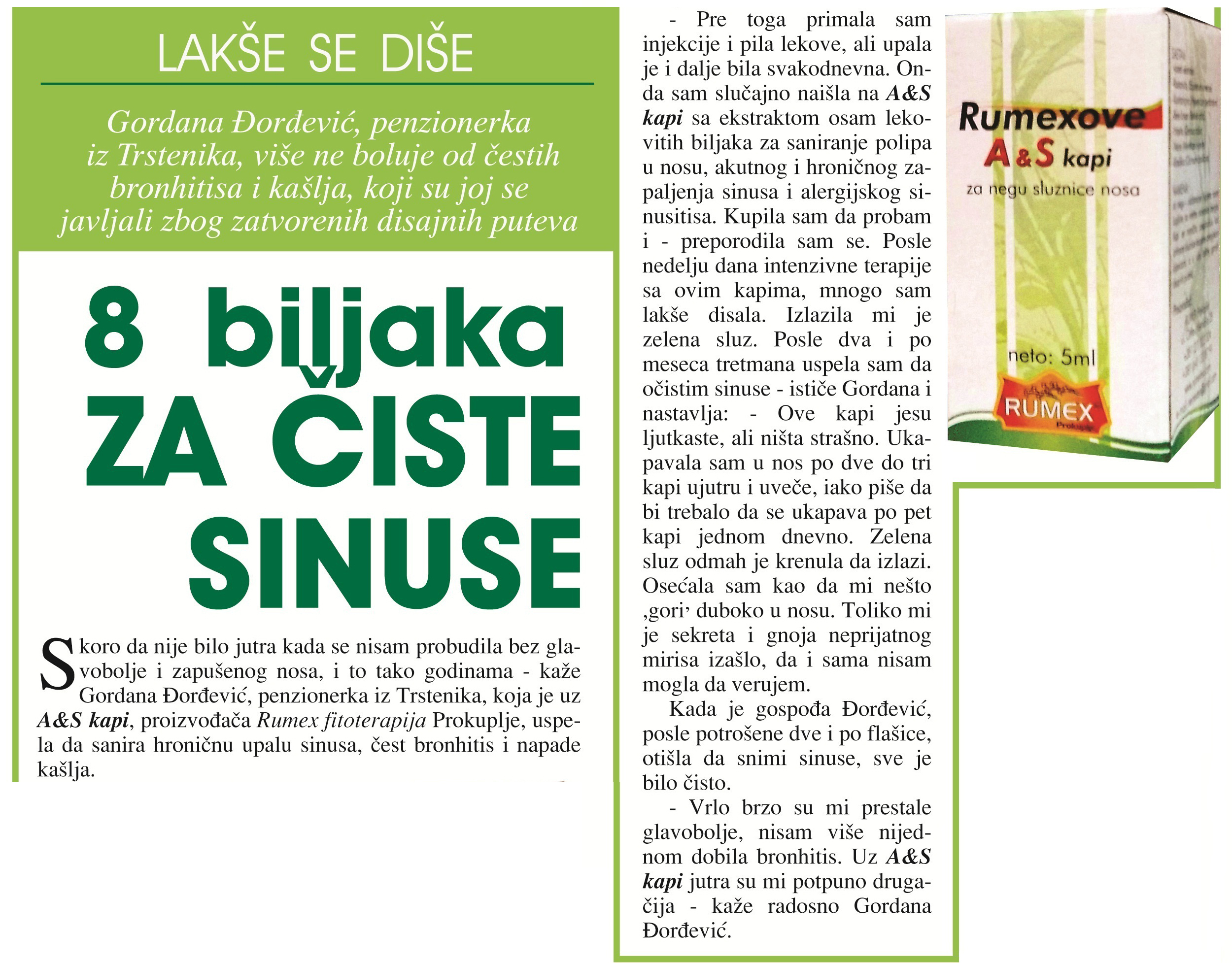 8 biljaka ZA ČISTE SINUSE